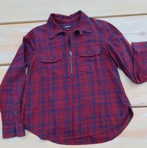 Madewell Plaid flannel shirt Small